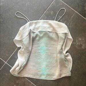 Armani Exchange y2k ruffle cami